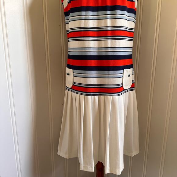 Vintage 70s Drop Waist Dress size L - Picture 3 of 7
